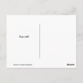 Funny Golden Retriever Quarantäne und Chill Joke Postkarte (Rückseite)