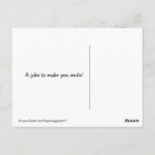 Funny Golden Retriever Tortilla Joke Meme Postkarte (Rückseite)