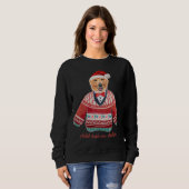 Funny Golden Retriever Ugly Weihnachtshunde Mama Sweatshirt (Vorne ganz)