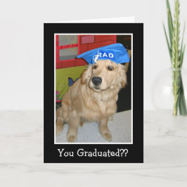 Funny Golden Retriever You Graduated Abschluss Karte