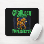 Funny Golden Retriever Zombie Halloween, Soky Ghou Mousepad (Mit Mouse)