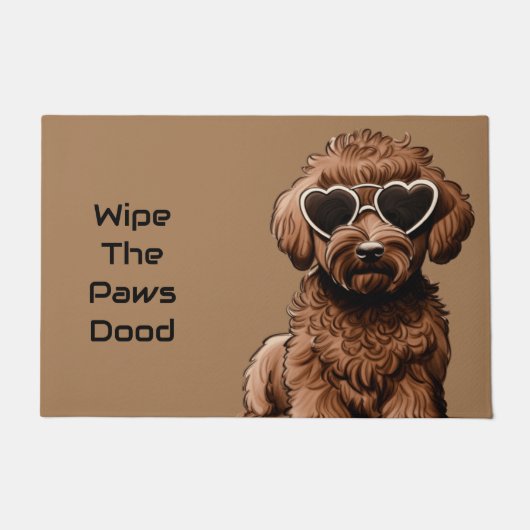 Funny Goldendoodle Doormat Fußmatte (Vorderseite)