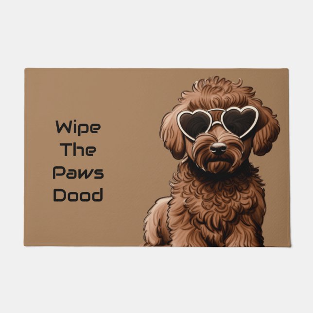 Funny Goldendoodle Doormat Fußmatte (Vorderseite)