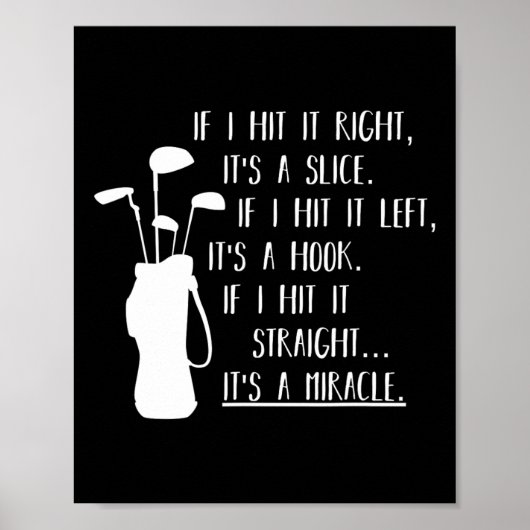 Funny Golf Apparel und Funny Golf Kleidung Uni-adu Poster (Vorne)