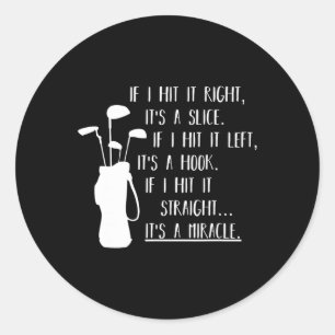 Funny Golf Apparel und Funny Golf Kleidung Uni-adu Runder Aufkleber