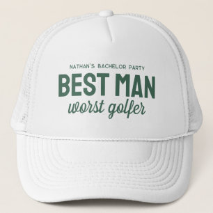 Funny Golf Bachelor Party Trauzeuge Schlimmster Go Truckerkappe