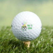 Funny Golf Ball Celebrating Mardi Gras  (Insitu T-Shirt)