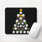 Funny Golf Ball Christmas Tree Christmas Golf Love Mousepad (Mit Mouse)