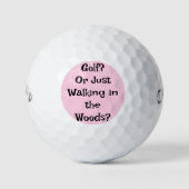 Funny Golf Ball - Golf spielen? Oder einfach zu Fu (Vorderseite)