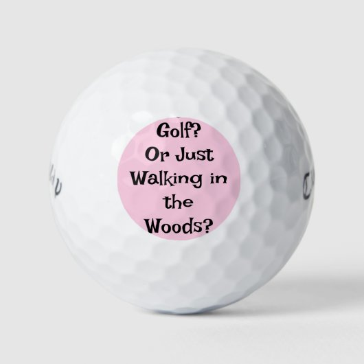 Funny Golf Ball - Golf spielen? Oder einfach zu Fu (Vorderseite)