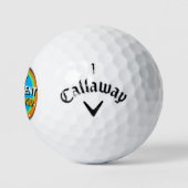 Funny Golf Ball HAPPY RETIREMENT (Logo)