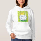Funny Golf Ball King of Golfing Hoodie (Vorderseite)
