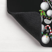 Funny Golf Ball Weihnachtsbaum WeihnachtsGolf Lieb Mousepad (Ecke)