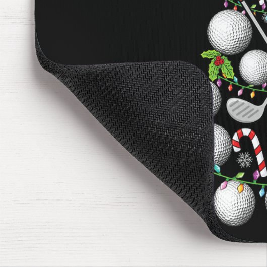 Funny Golf Ball Weihnachtsbaum WeihnachtsGolf Lieb Mousepad (Ecke)