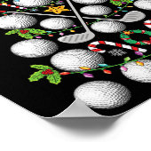 Funny Golf Ball Weihnachtsbaum WeihnachtsGolf Lieb Poster (Ecke)