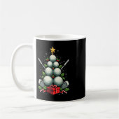 Funny Golf Ball Weihnachtsbaum Weihnachtsmannmütze Kaffeetasse (Links)