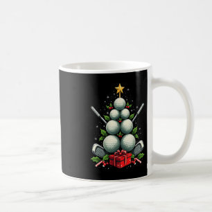 Funny Golf Ball Weihnachtsbaum Weihnachtsmannmütze Kaffeetasse