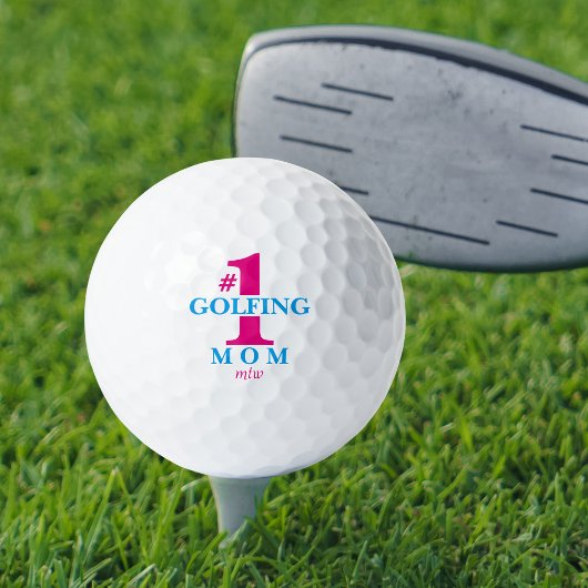 Funny Golf Balls #1 Best Golfing Mama Mit Monogram Golfball