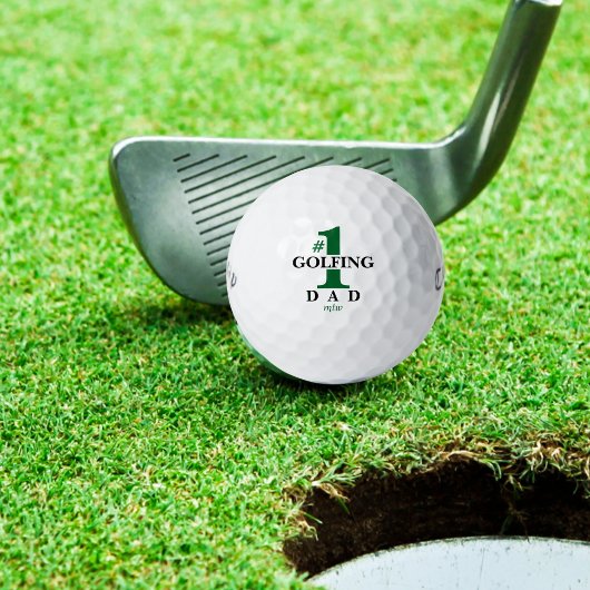 Funny Golf Balls #1 Bester Golfplatz Vater Mit Mon Golfball