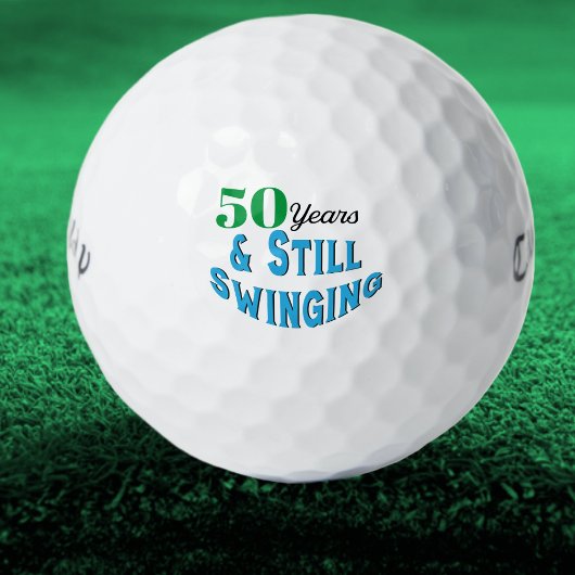 Funny Golf Balls 50. Geburtstag Golfball
