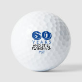 Funny Golf Balls 60. Geburtstagsparty Mit Monogram Golfball (Vorderseite)