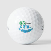 Funny Golf Balls 65. Geburtstag Golfball (Vorderseite)