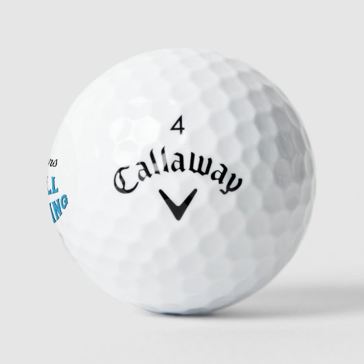 Funny Golf Balls 65. Geburtstag Golfball (Logo)