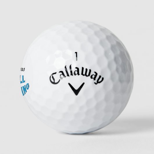 Funny Golf Balls 70. Geburtstag Golfball (Logo)
