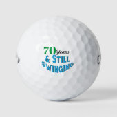 Funny Golf Balls 70. Geburtstag Golfball (Vorderseite)