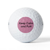 Funny Golf Balls - Behalten Ruhe und Putt