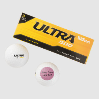 Funny Golf Balls - Behalten Ruhe und Putt Golfball