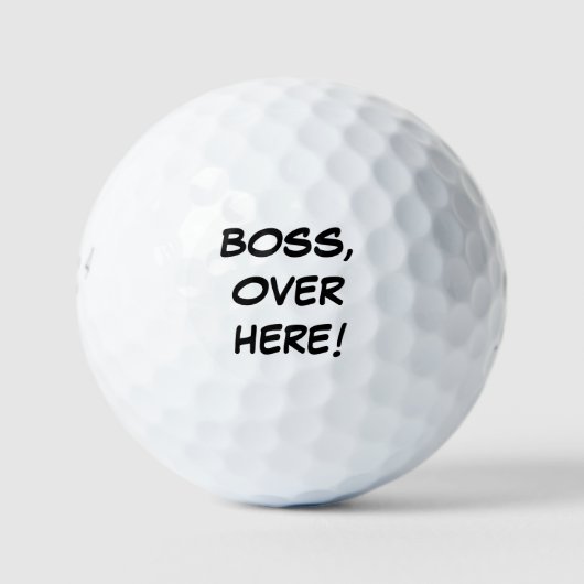 Funny Golf Balls für Boss | Bridgestone e6 Golfball (Vorderseite)