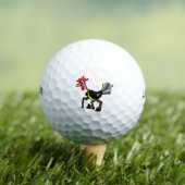 Funny Golf Balls für ein "Old Rooster" Golfball (Insitu T-Shirt)
