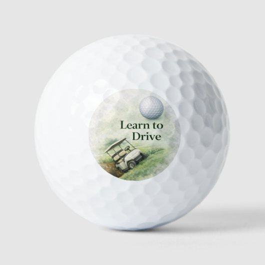 Funny Golf Balls Gift for Beginners Golfball (Vorderseite)
