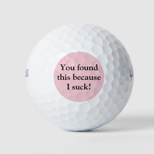 Funny Golf Balls Golfball (Vorderseite)