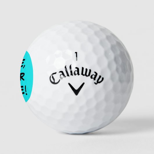 Funny Golf Balls | Neon Golfball (Logo)