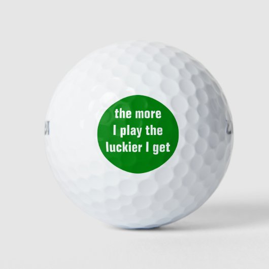 Funny Golf Balls Sprichwort Golfball (Vorderseite)