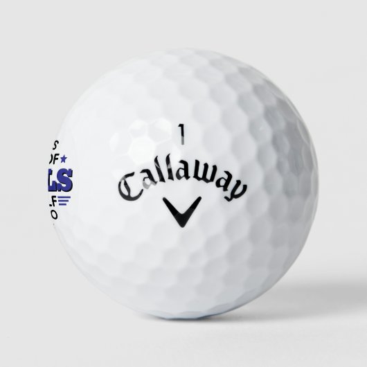 Funny Golf Balls Zitat - es braucht viele Balls Golfball (Logo)
