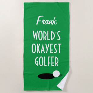 Funny Golf Beach Handtuch für die Welt abgesegnet