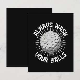 Funny Golf Begleitkarte