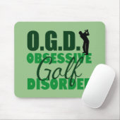 Funny Golf besessen grün Mousepad (Mit Mouse)