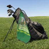 Funny Golf, Bier & Birdie Juice Golfhandtuch (Gras)