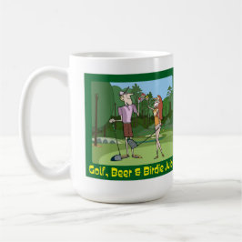 Funny Golf, Bier & Birdie Juice Kaffeetasse