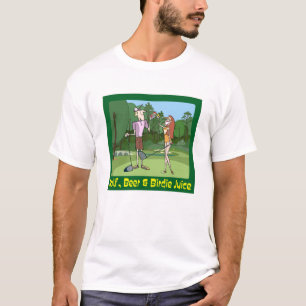 Funny Golf, Bier & Birdie Juice T-Shirt