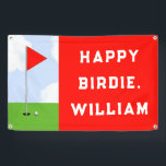 Funny Golf Birthday Banner<br><div class="desc">Kreatives Golf-Party oder Event-Banner für Geburtstagsfeiern oder große Turniere. So personalisieren Sie Text bearbeiten,  um den Namen des Golfers hinzuzufügen.</div>