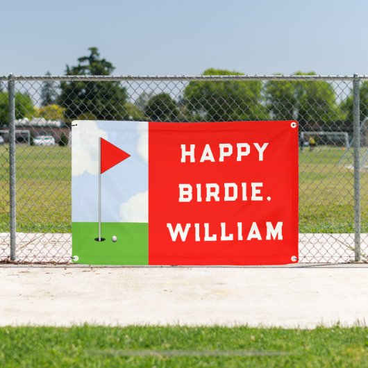 Funny Golf Birthday Banner (Insitu)