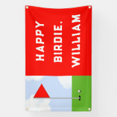 Funny Golf Birthday Banner (Vertikal)