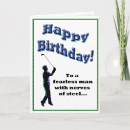Funny Golf Birthday Card Karte