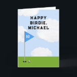 Funny Golf Birthday Card Karte<br><div class="desc">Kreative Golf Geburtstagskarte für Golfer. Text bearbeiten,  um Name und Alter hinzuzufügen.</div>
