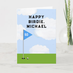 Funny Golf Birthday Card Karte